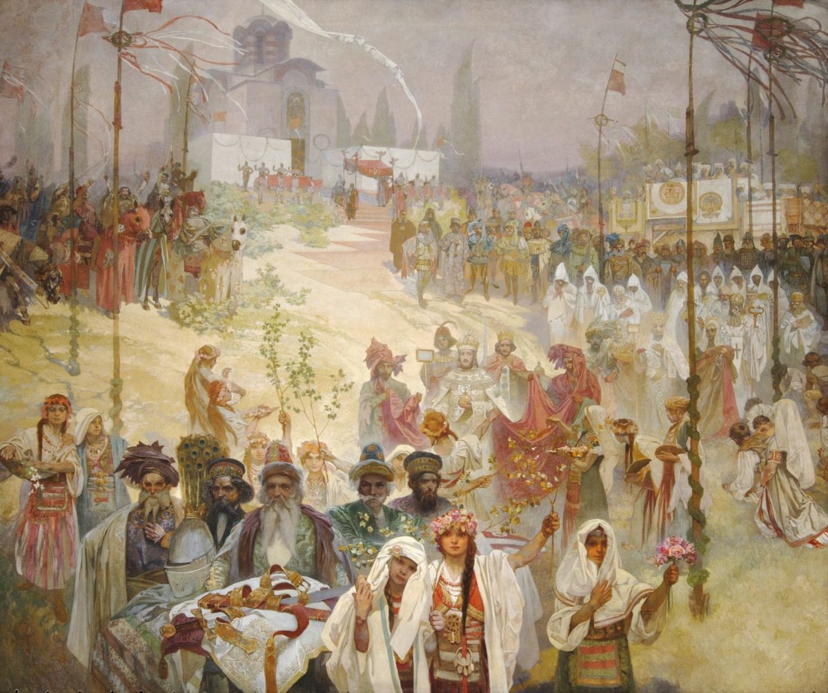 Alphonse Mucha, The Coronation of Tsar Stefan Dusan, 1926