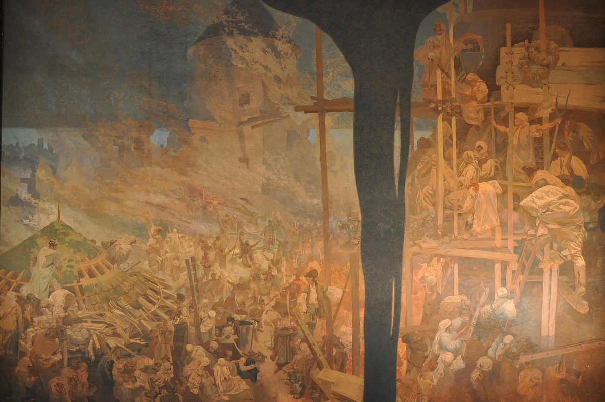 Alphonse Mucha, The Defence of Sziget, 1914