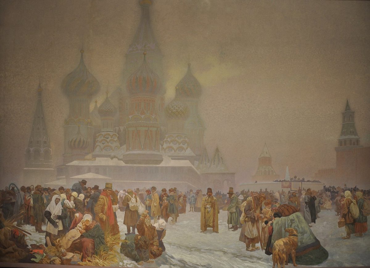 Alphonse Mucha, The Abolition of Serfdom in Russia, 1914