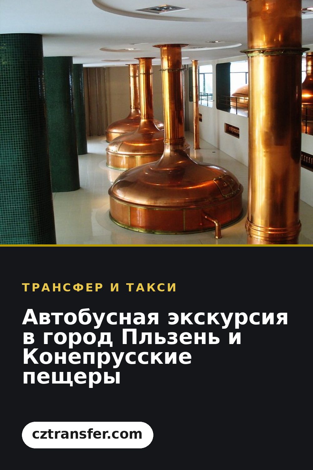 Автобусная экскурсия в город Пльзень и Конепрусские пещеры
