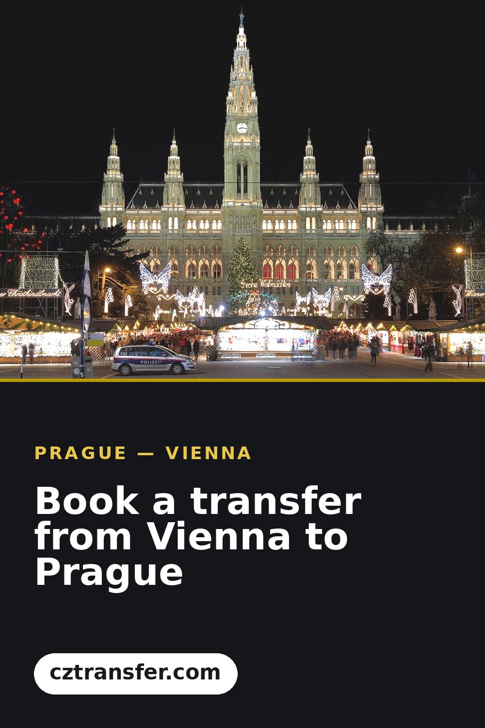 Book a transfer from Vienna to Prague