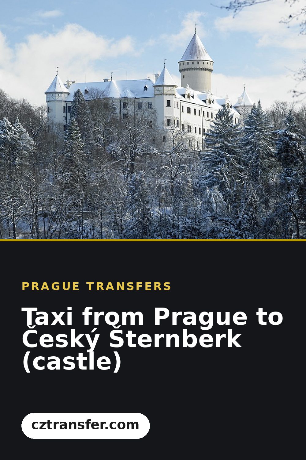 Taxi from Prague to Český Šternberk (castle)