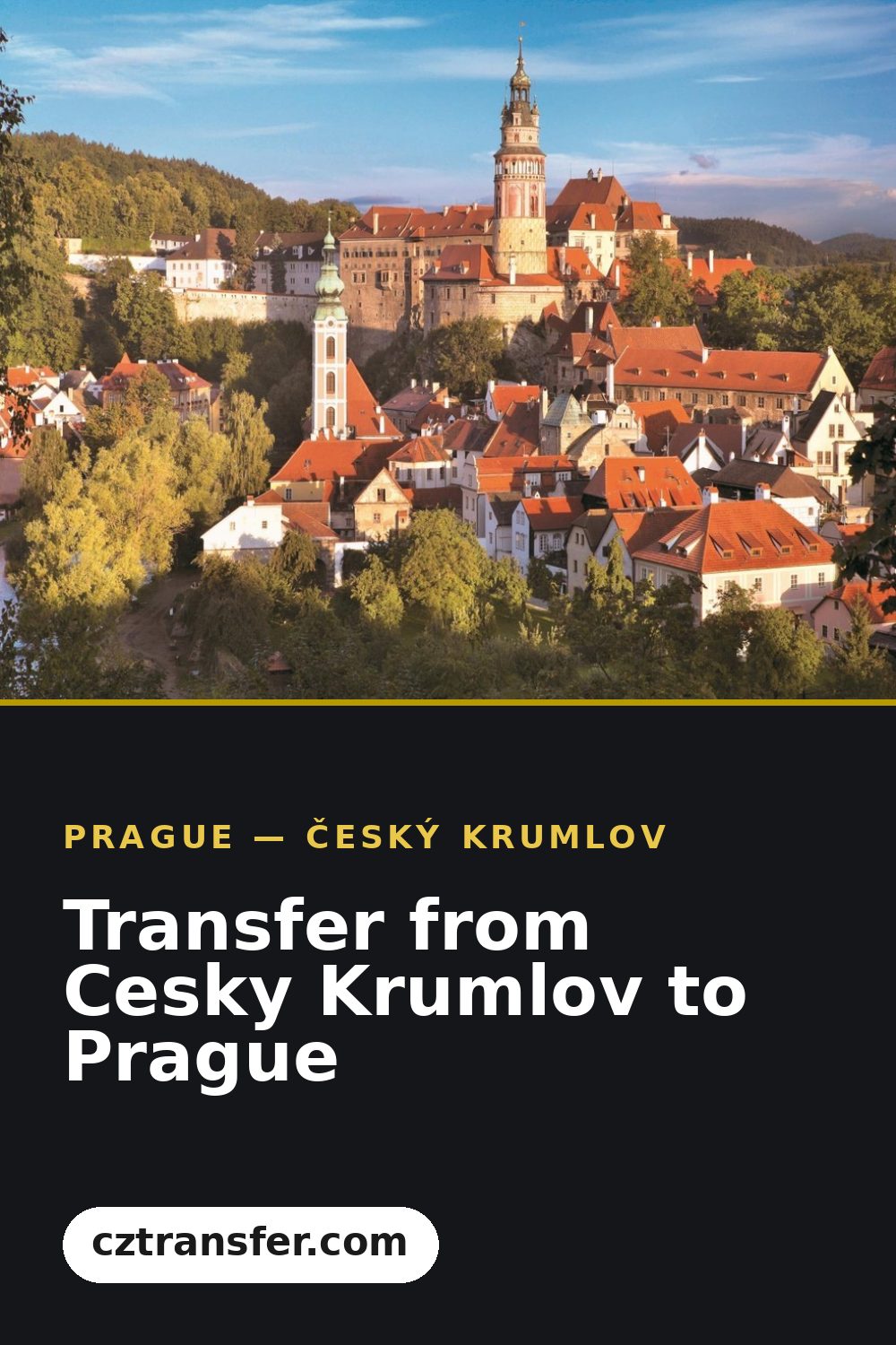 Transfer from Cesky Krumlov to Prague