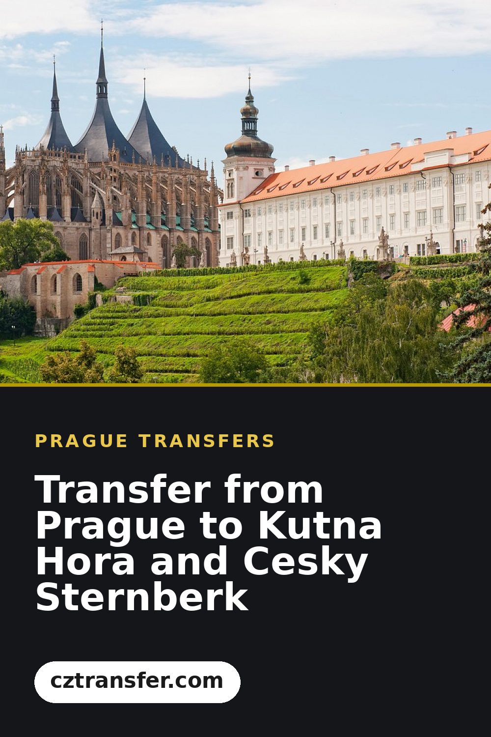 Transfer from Prague to Kutna Hora and Cesky Sternberk