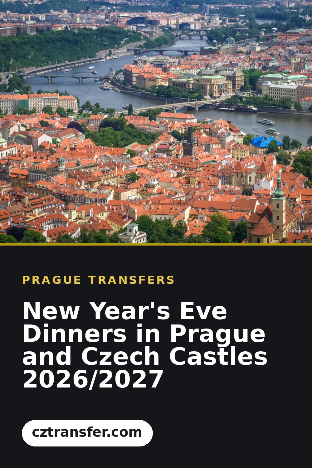 New Year's Eve Dinners in Prague and Czech Castles 2026/2027