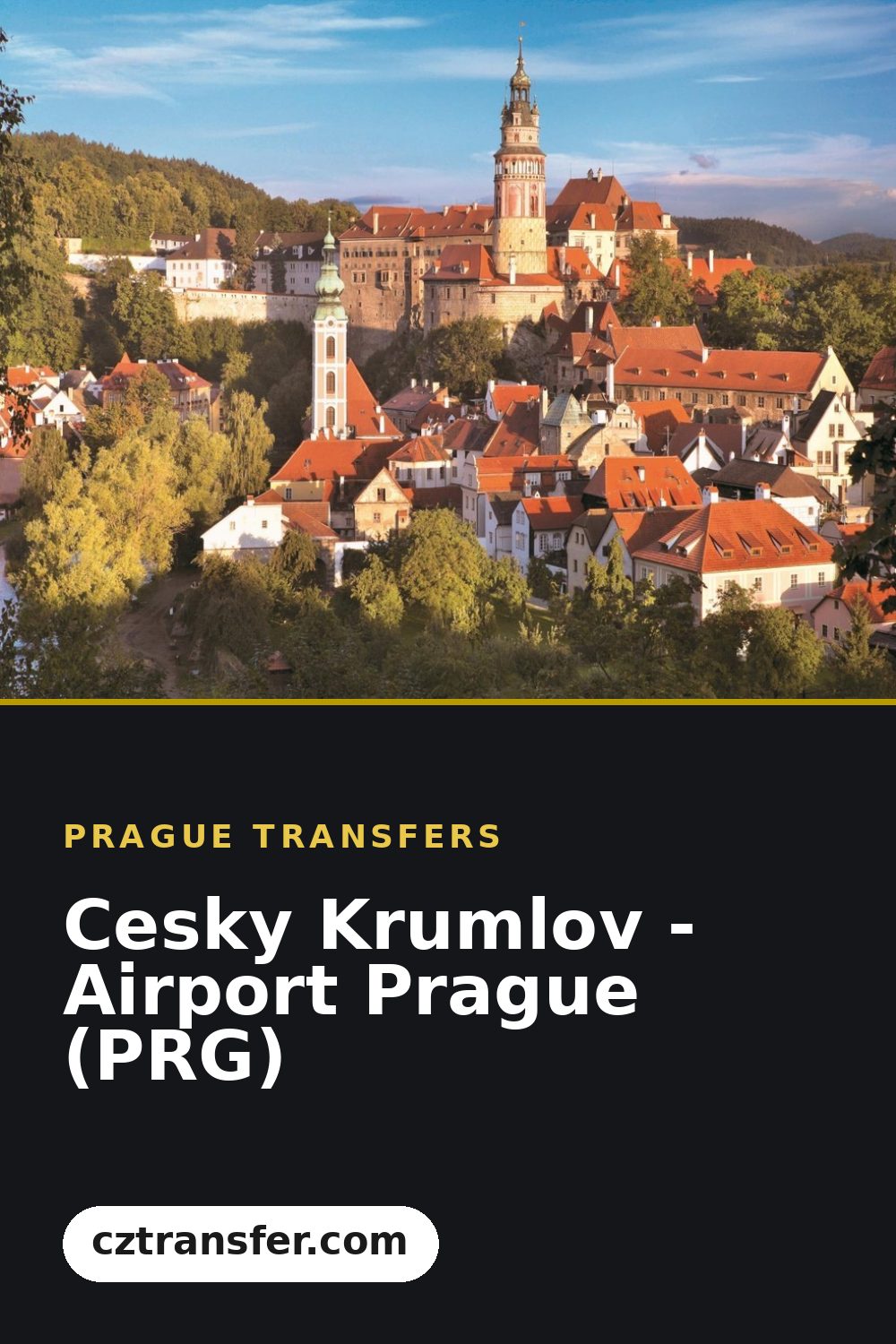 Cesky Krumlov - Airport Prague (PRG)