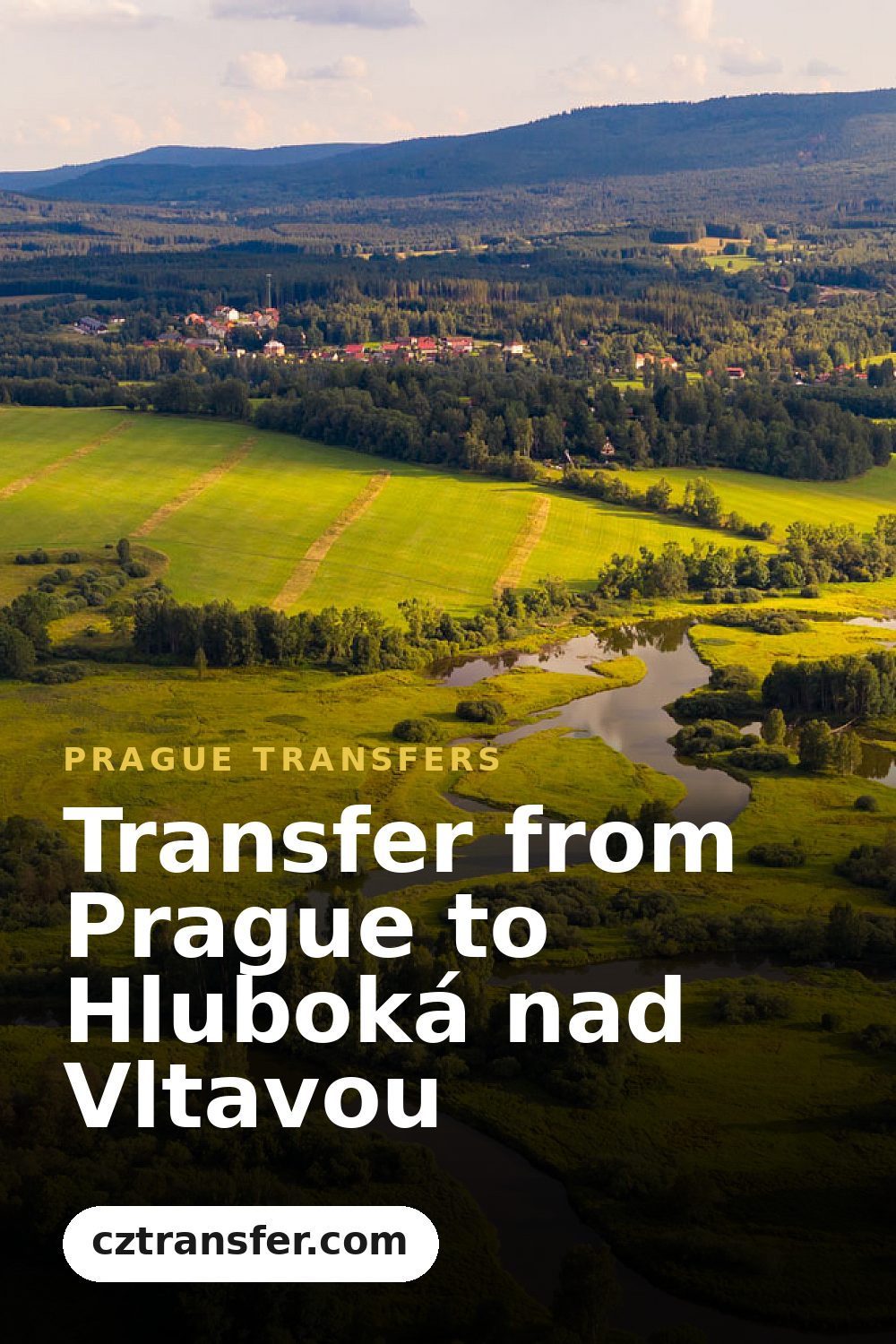 Transfer from Prague to Hluboká nad Vltavou