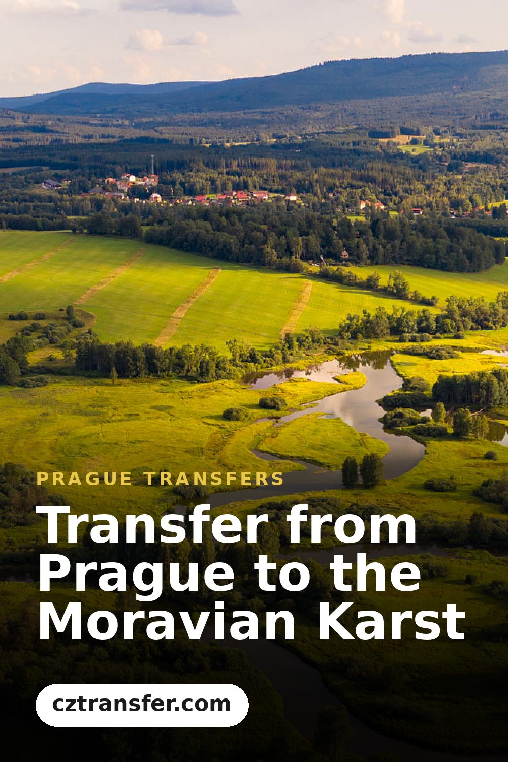 Transfer from Prague to the Moravian Karst