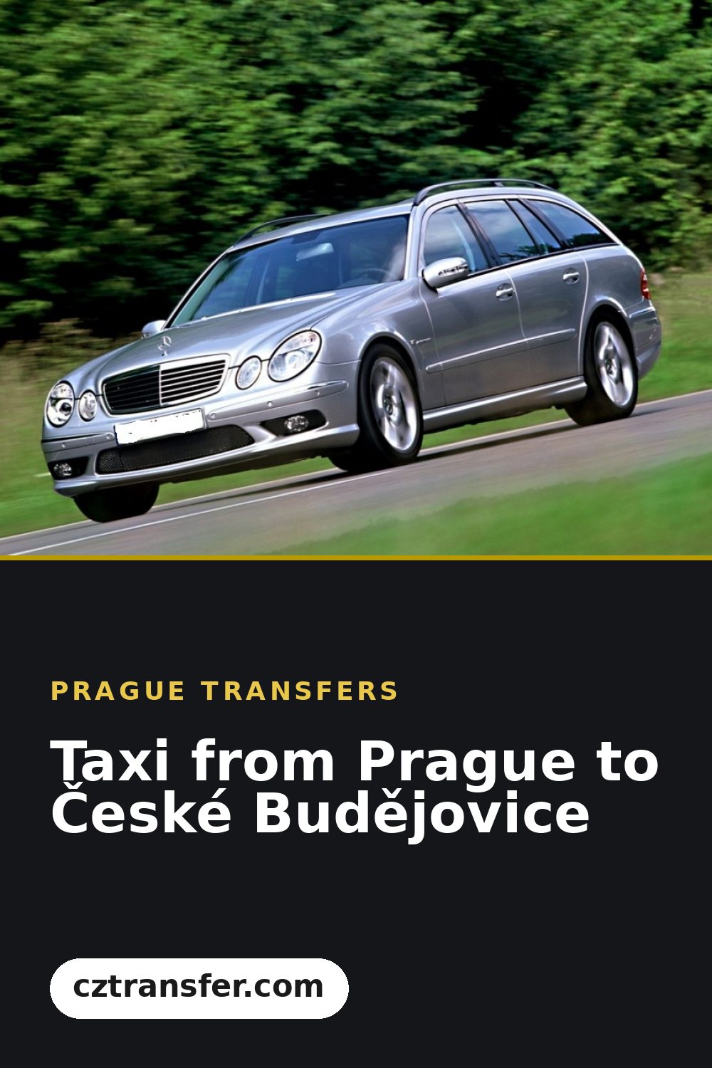 Taxi from Prague to České Budějovice