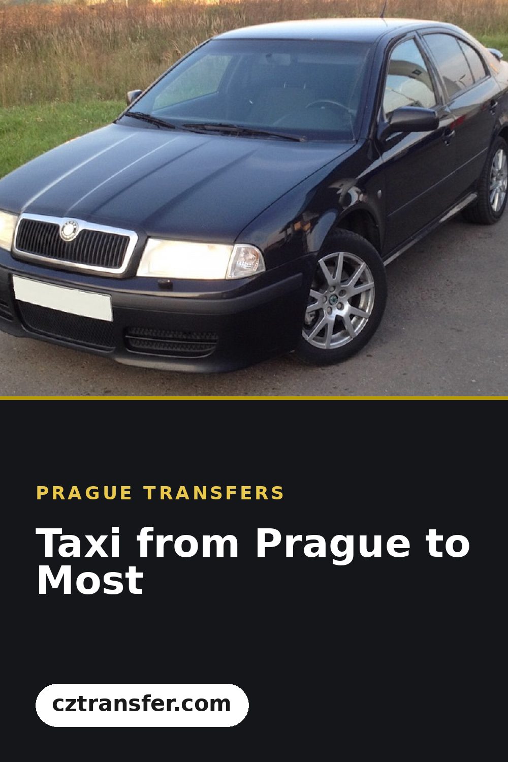 Taxi from Prague to Most