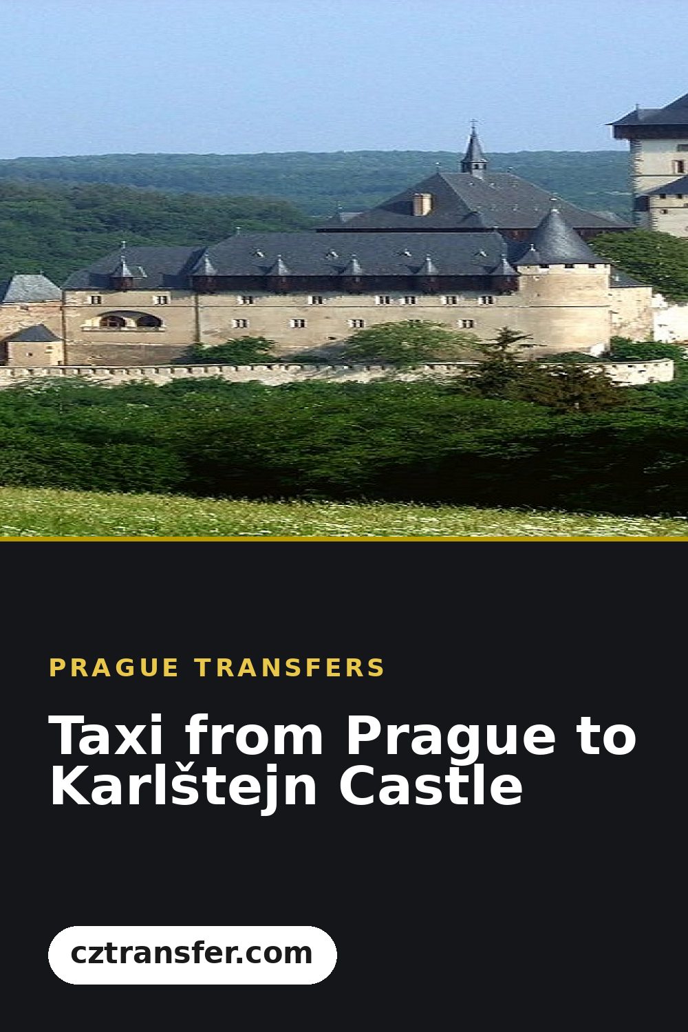 Taxi from Prague to Karlštejn Castle