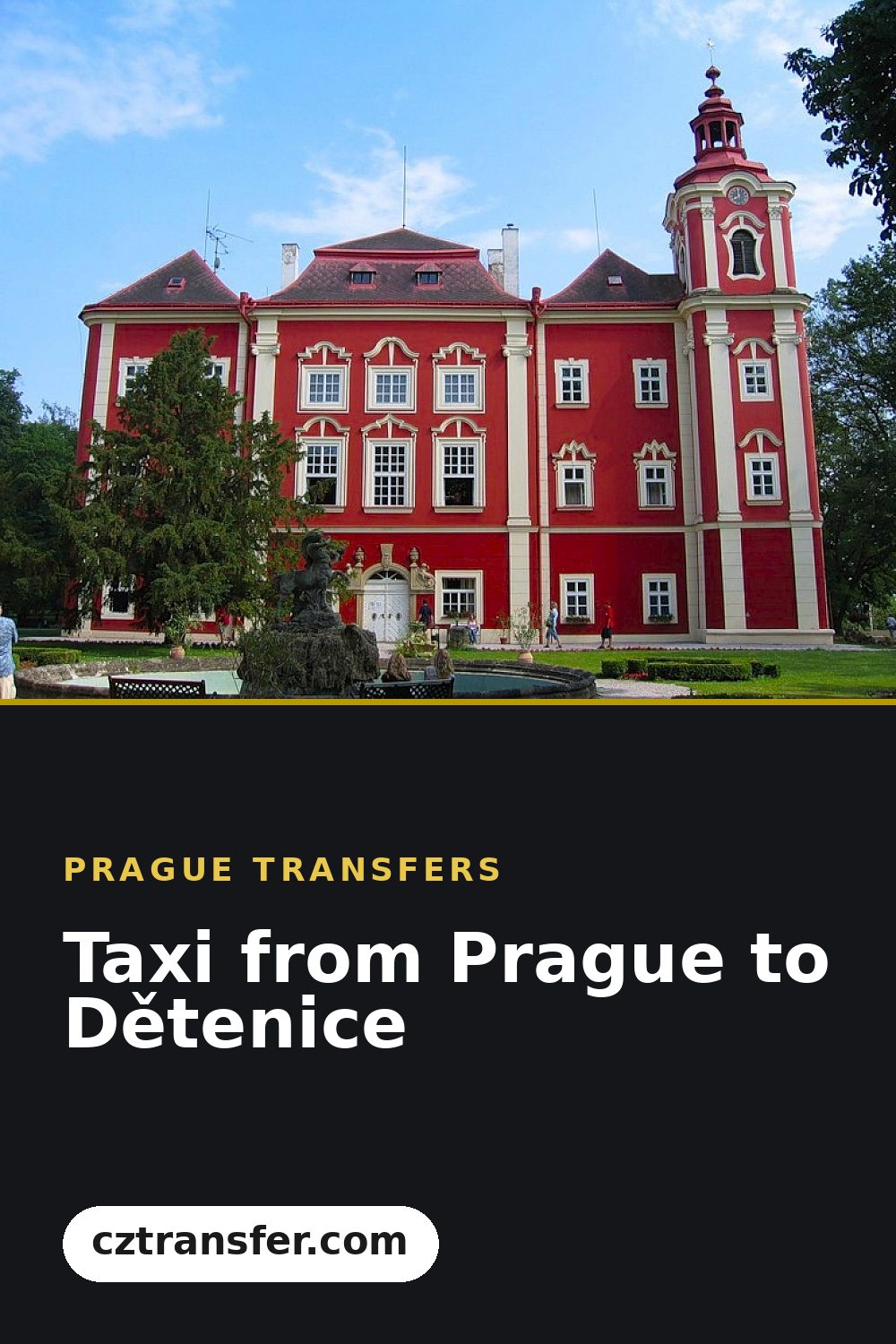 Taxi from Prague to Dětenice