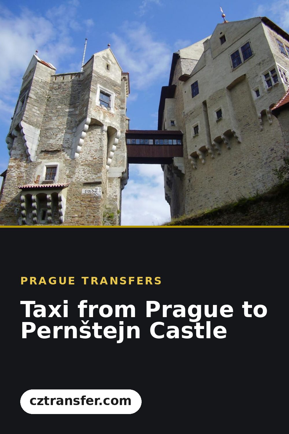Taxi from Prague to Pernštejn Castle