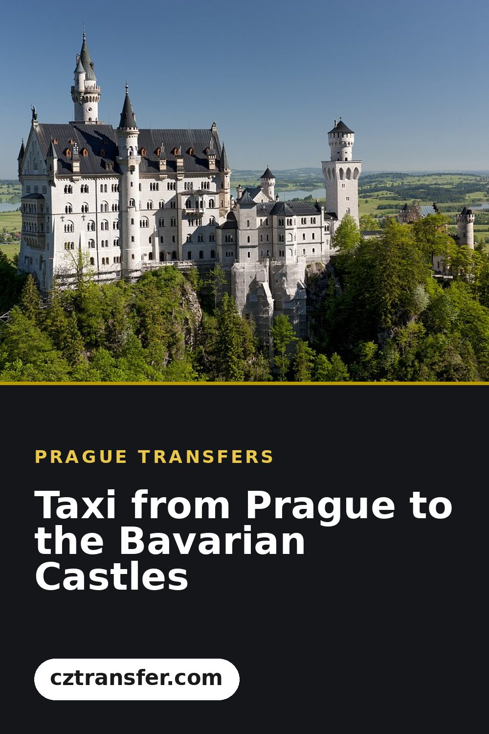 Taxi from Prague to the Bavarian Castles